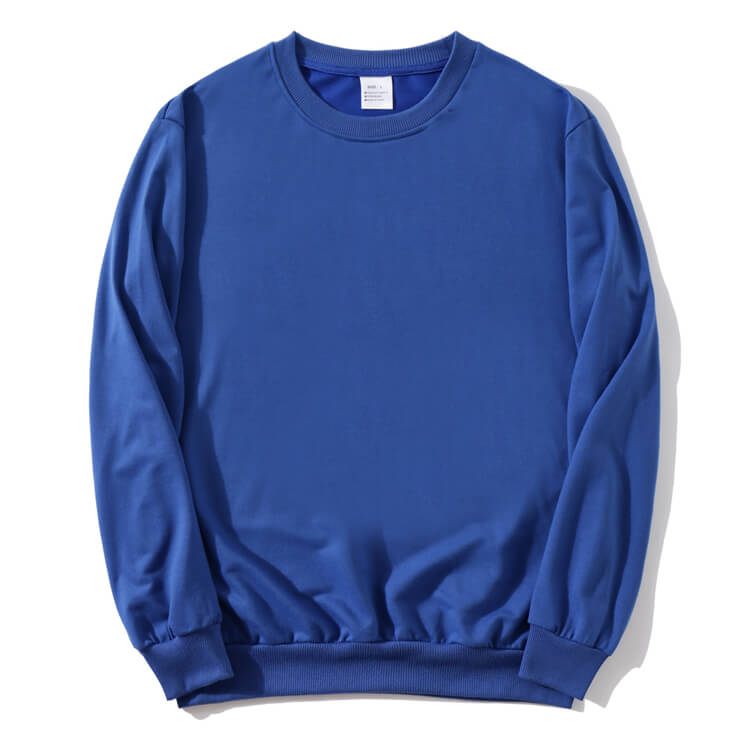 Wholesale S-4XL Men Fashion Solid Color Round Neck Long Sleeve Sweatshirt