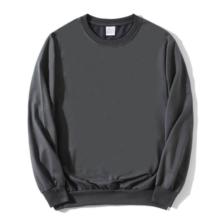 Wholesale S-4XL Men Fashion Solid Color Round Neck Long Sleeve Sweatshirt