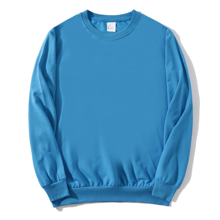 Wholesale S-4XL Men Fashion Solid Color Round Neck Long Sleeve Sweatshirt