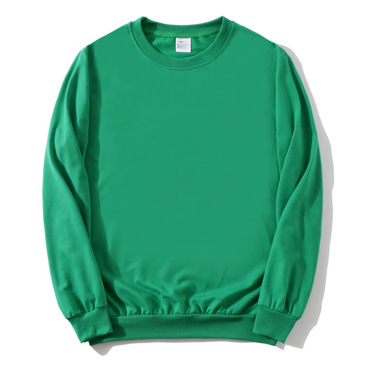 Wholesale S-4XL Men Fashion Solid Color Round Neck Long Sleeve Sweatshirt