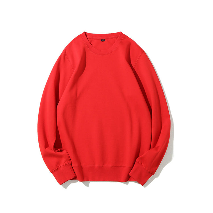 Wholesale S-3XL Men Casual Solid Color Round Neck Loose Sweatshirt