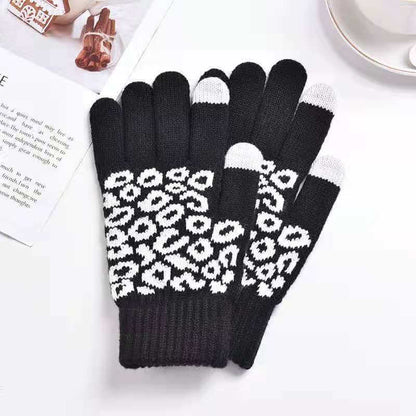 Wholesale Fashion Leopard Pattern Touch Screen Design Gloves