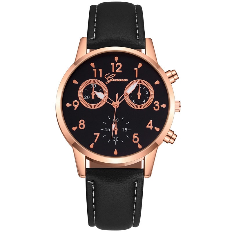 Wholesale Men Fashion PU Band Quartz Watch