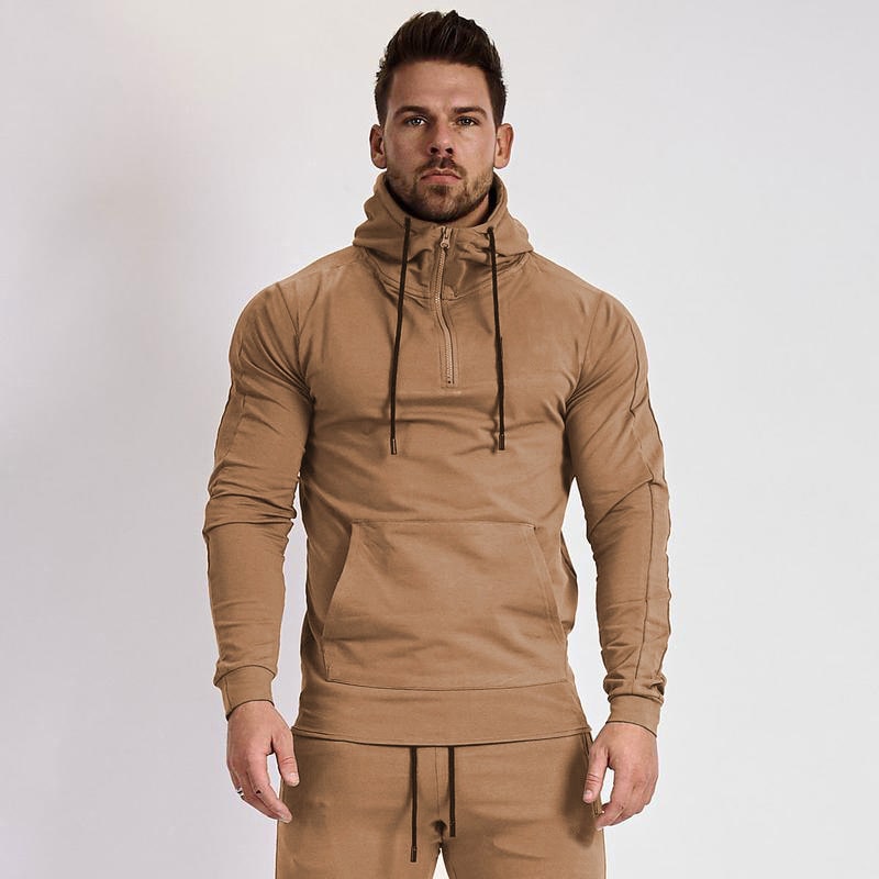 Wholesale M-2XL Men Casual Solid Color Hoodie