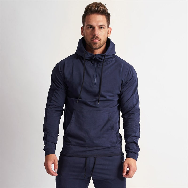 Wholesale M-2XL Men Casual Solid Color Hoodie