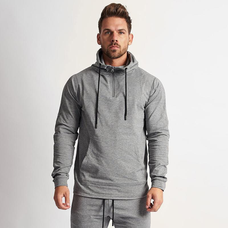 Wholesale M-2XL Men Casual Solid Color Hoodie