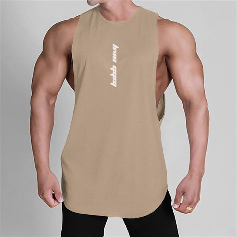 Wholesale M-3XL Men Casual Letter Printed Tank Top