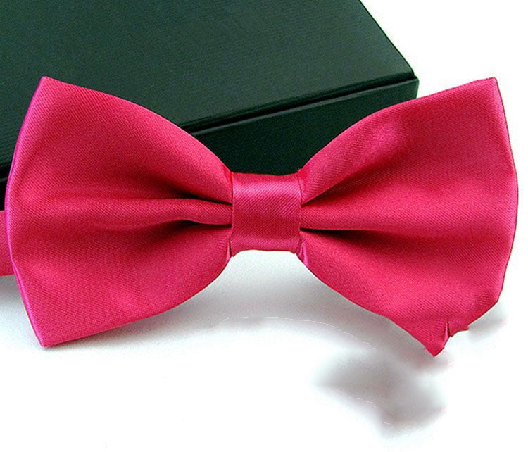 Wholesale Men'S Solid Color Business Wedding Bow Tie