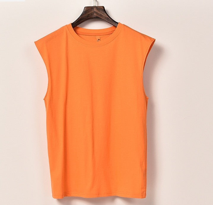 Wholesale Men'S Casual Loose Solid Color Sports Vest