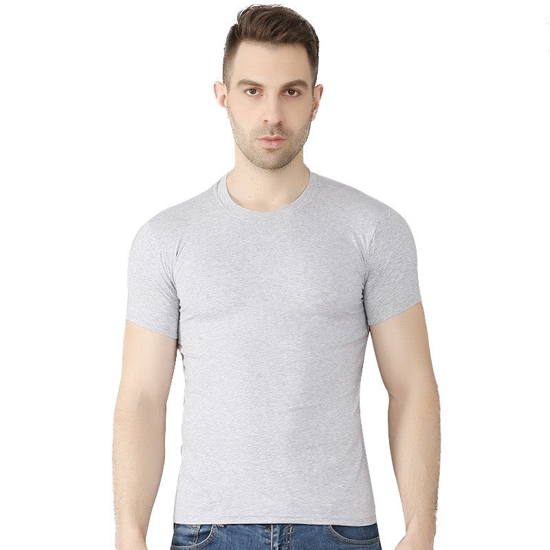 Wholesale Men'S Casual Loose Round Neck Short-Sleeved Cotton T-Shirt