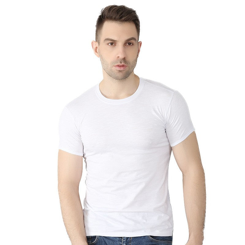 Wholesale Men'S Casual Loose Round Neck Short-Sleeved Cotton T-Shirt