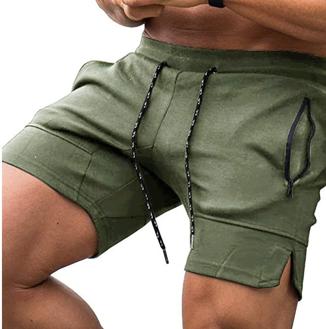 Wholesale Men Casual Solid Color Sports Shorts