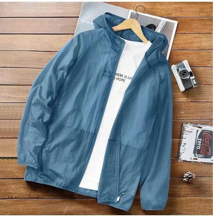 Wholesale Men Fashion Breathable Large Size Loose Zipper Jacket