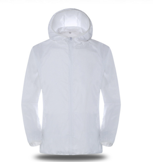 Wholesale Unisex Fashion Solid Color Weatherproof Hooded Track Jacket