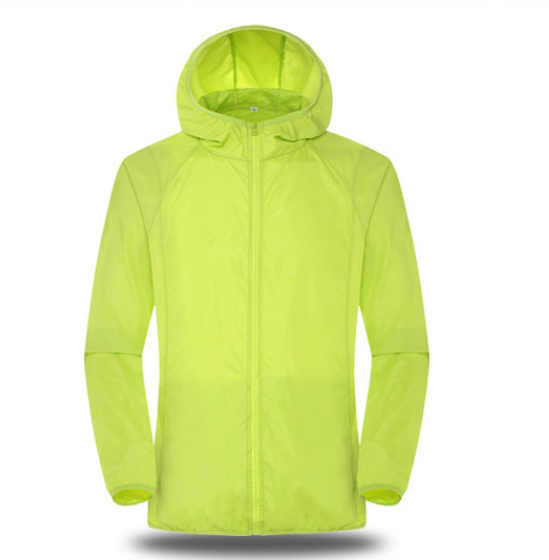 Wholesale Unisex Fashion Solid Color Weatherproof Hooded Track Jacket