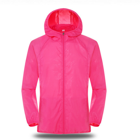 Wholesale Unisex Fashion Solid Color Weatherproof Hooded Track Jacket