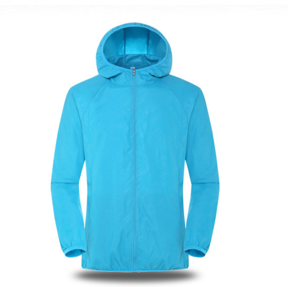 Wholesale Unisex Fashion Solid Color Weatherproof Hooded Track Jacket