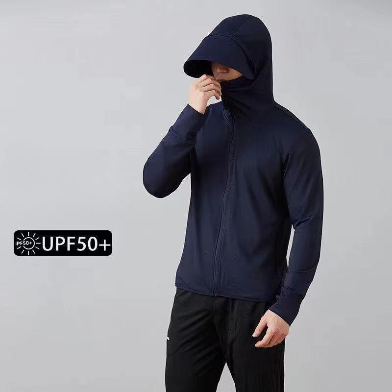 Wholesale Men Fashion Outdoor Sunproof Breathable Solid Color Jacket