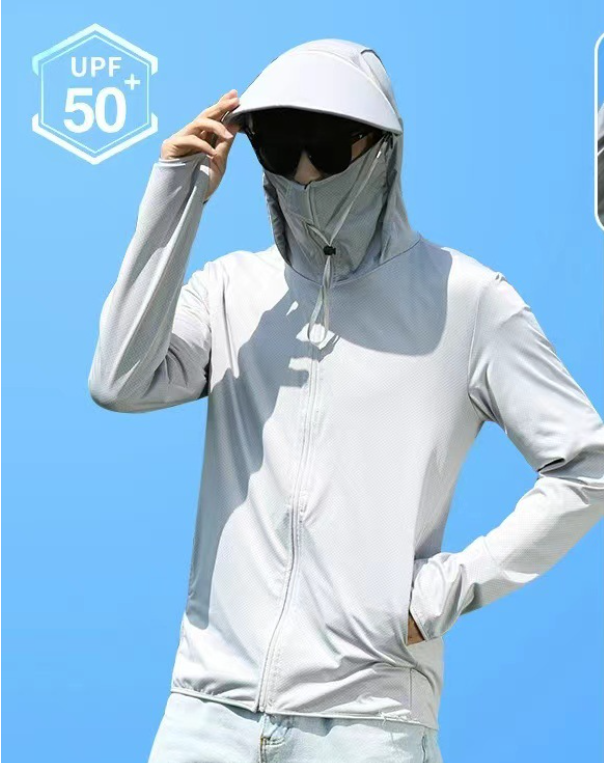 Wholesale Men Fashion Outdoor Sunproof Breathable Solid Color Jacket