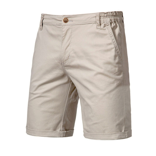 Wholesale Men Ivy Style Basic Simple Solid Color Straight Casual Shorts