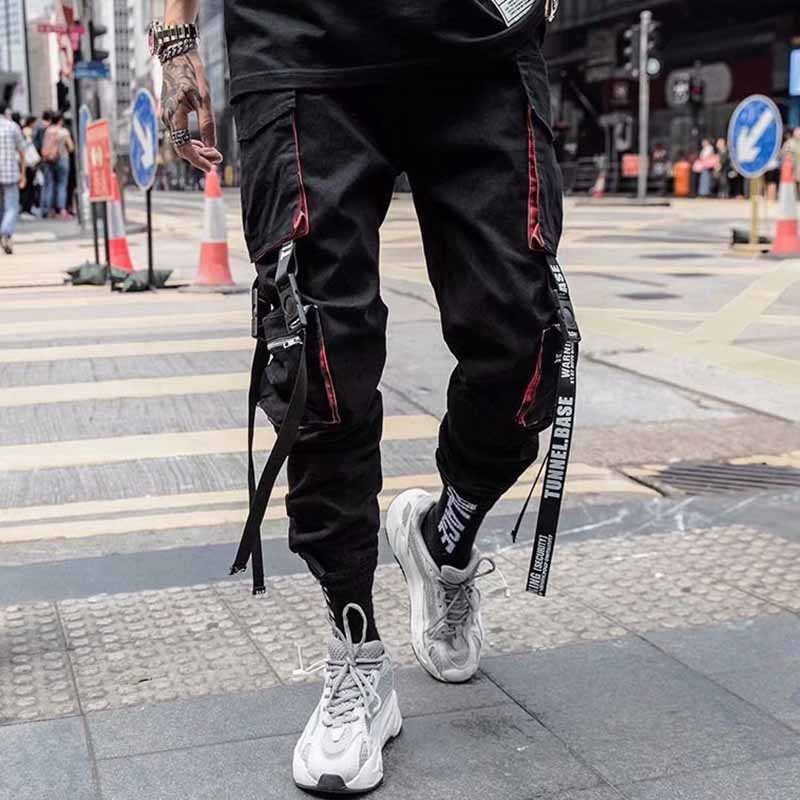 Wholesale Men Fashion Casual Hip Hop Letters Jogger Cargo Pants