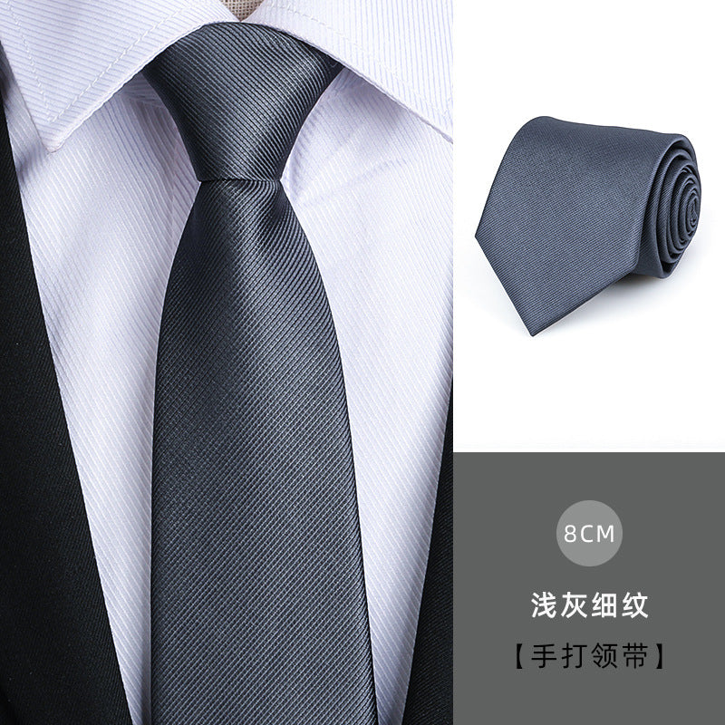 Wholesale Men Simple Fashion Stripe Zipper-Free Tie