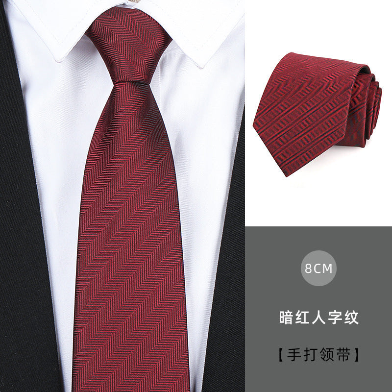 Wholesale Men Simple Fashion Stripe Zipper-Free Tie