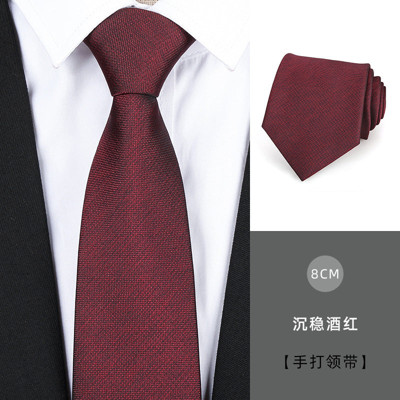 Wholesale Men Simple Fashion Stripe Zipper-Free Tie