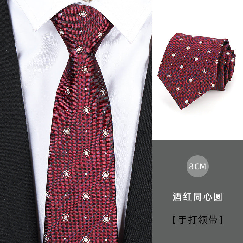 Wholesale Men Simple Fashion Stripe Zipper-Free Tie