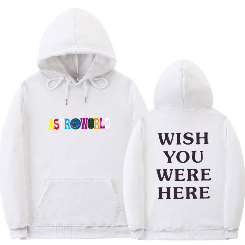 Wholesale Men Casual Loose Long-Sleeved Letter Printed Hoodie