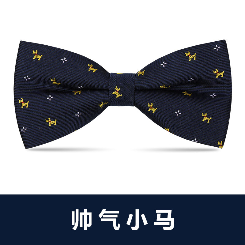 Wholesale Men Simple British Style Business Dress Bow Tie