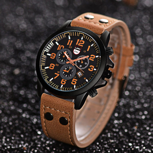 Wholesale Men Fashion Sports Calendar Quartz Watch