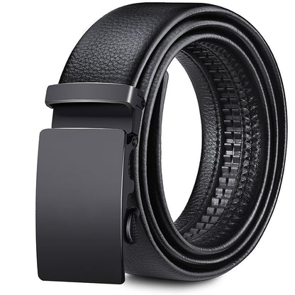 Wholesale Men Business PU Stone Grain Metal Buckle Belt