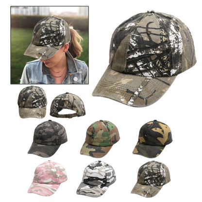 Wholesale Men Women Fashion Casual Vintage Camouflage Pattern Cap