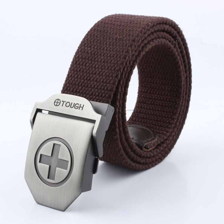 Wholesale Men Casual Outdoor Canvas Automatic Buckle Belt