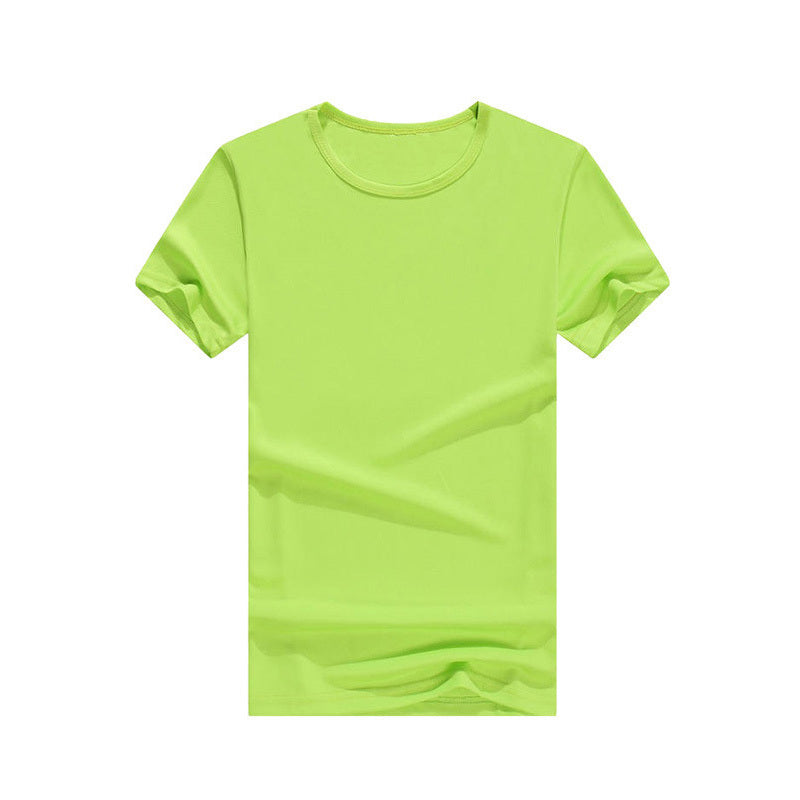 Wholesale Men Casual Quick-Drying Solid Color Round Neck Short-Sleeved T-Shirt