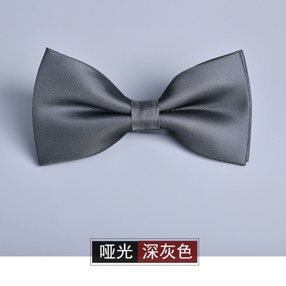 Wholesale Men Fashion Simple Frosted Bow Tie