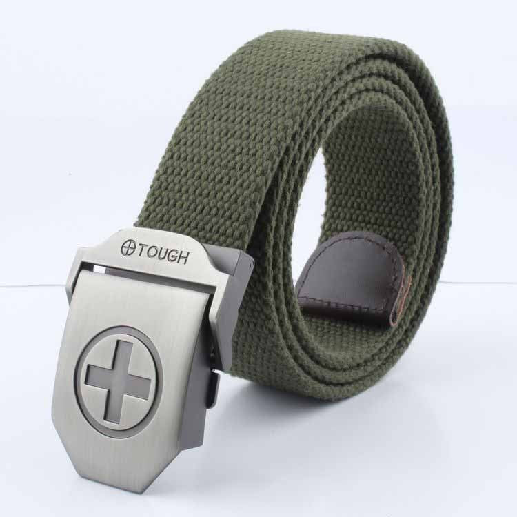 Wholesale Men Casual Outdoor Canvas Automatic Buckle Belt