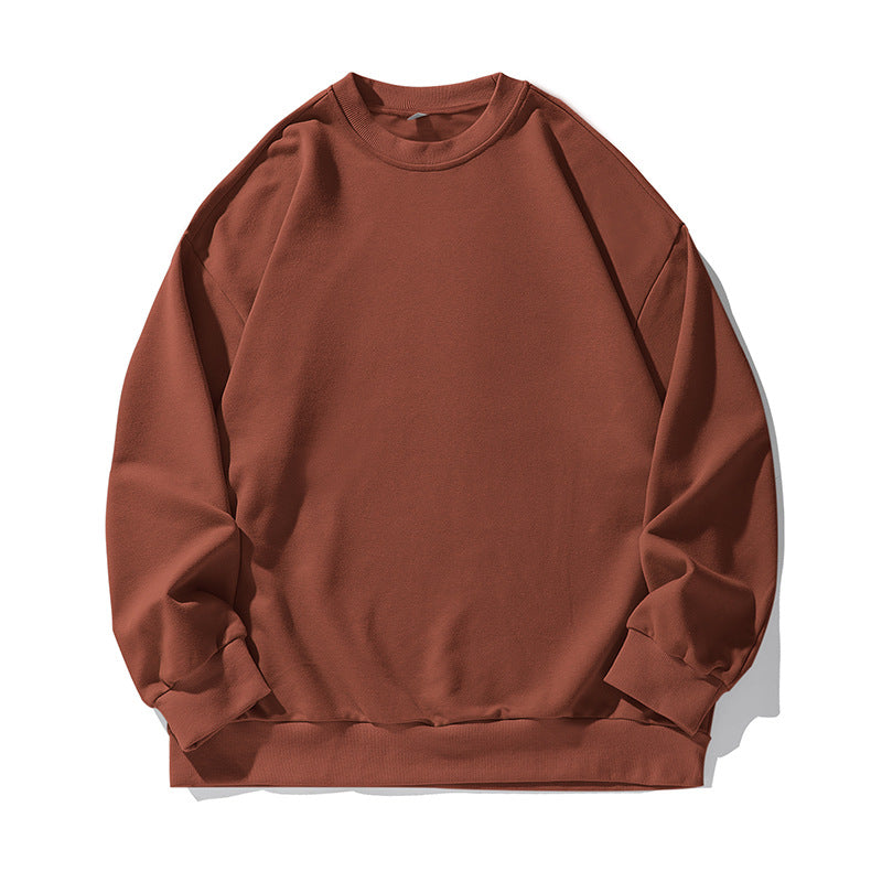 Wholesale Men Fashion Casual Basic Solid Color Long Sleeve Round Neck Sweatshirts