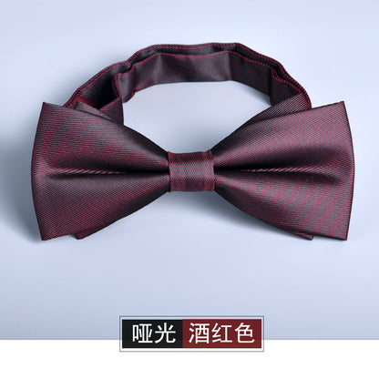 Wholesale Men Fashion Simple Frosted Bow Tie