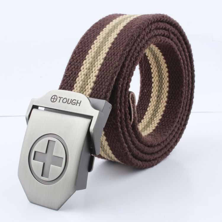 Wholesale Men Casual Outdoor Canvas Automatic Buckle Belt