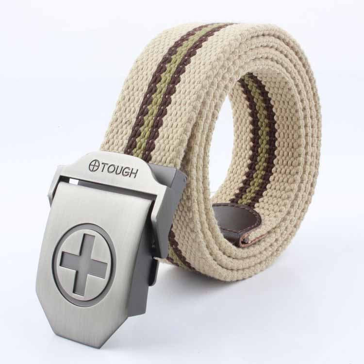 Wholesale Men Casual Outdoor Canvas Automatic Buckle Belt