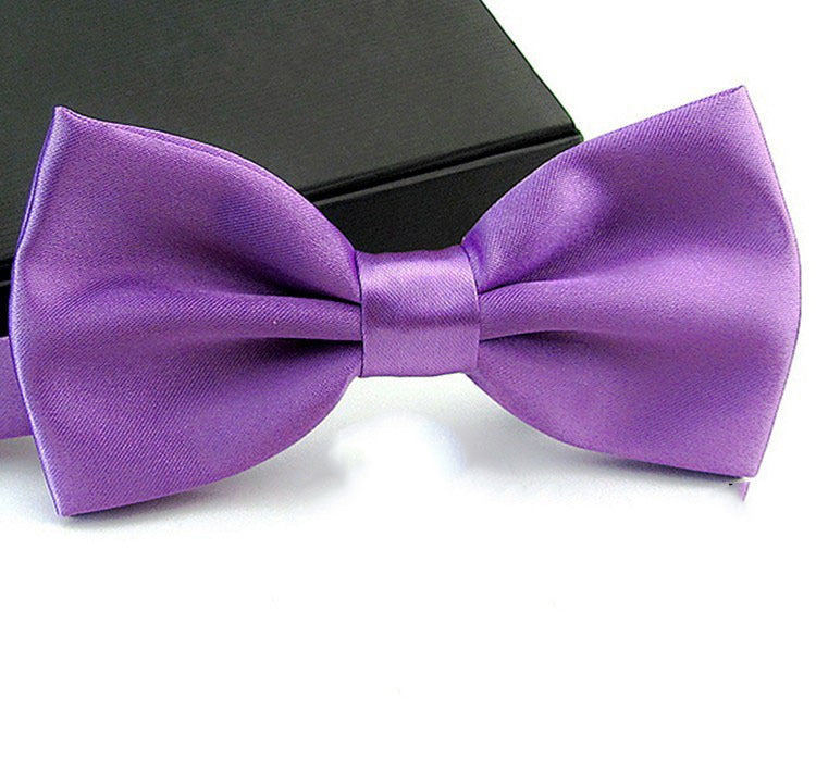 Wholesale Men'S Solid Color Business Wedding Bow Tie