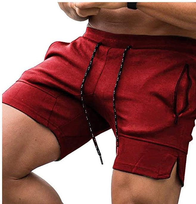 Wholesale Men Casual Solid Color Sports Shorts