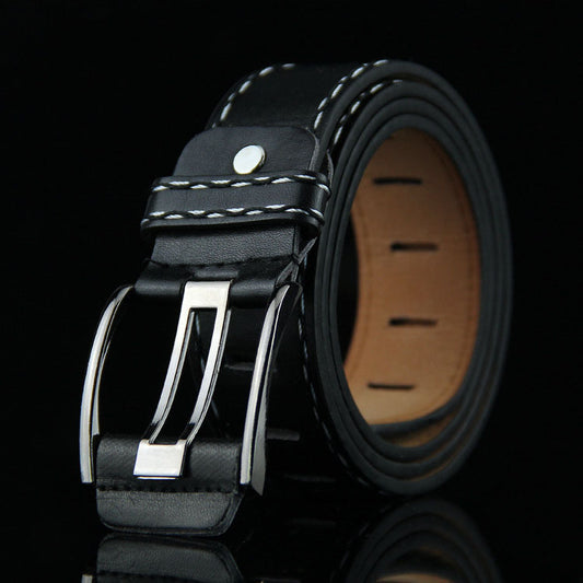 Wholesale Men'S Casual Fashion Retro Square Pin Buckle Belt