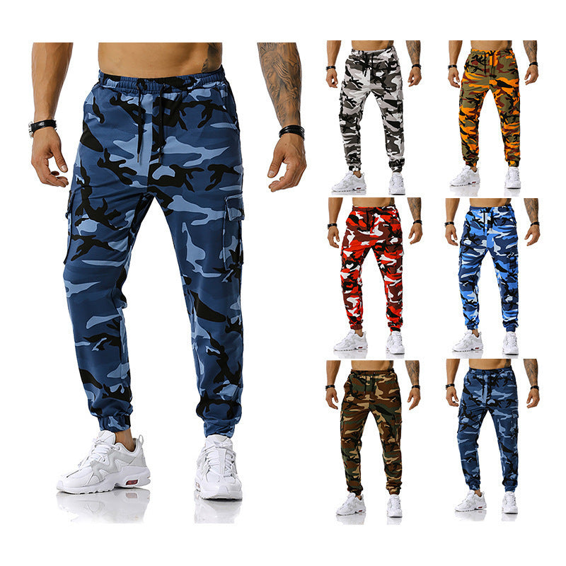 Wholesale Men'S Casual Camouflage Jogging Pants Outdoor Sports Trousers