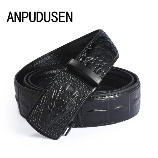 Wholesale Men Business Fashion Crocodile Pattern Belt