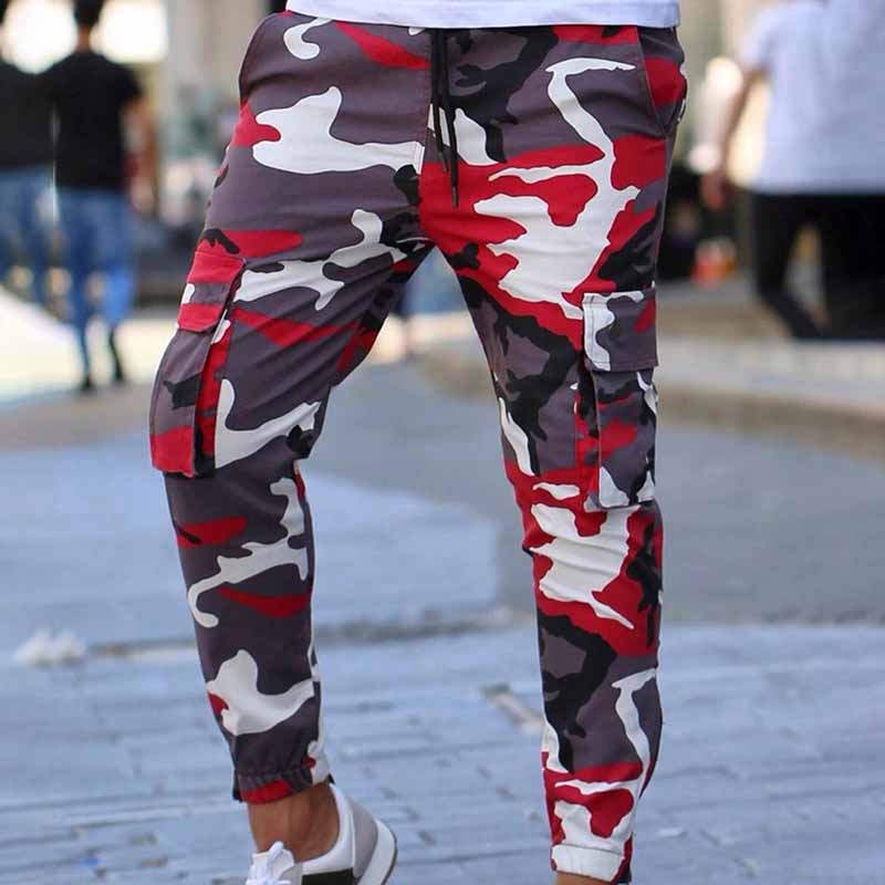 Wholesale Men Fashion Casual Camouflage Jogger Cargo Pants