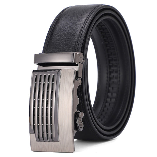 Wholesale Men Fashion Casual Two-Layer Cowhide Automatic Buckle Belt