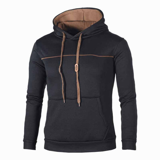 Wholesale Men Casual Sport Autumn Winter Basic Long Sleeve Hoodies